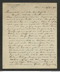 Nachlass Franz Steindachner, Brief von Emil Aug. Goeldi an Franz Steindachner (31.06.1912), Inv.Nr. 168.15, Seite 1